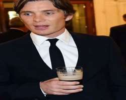 Cillian Murphy consuming alcohol